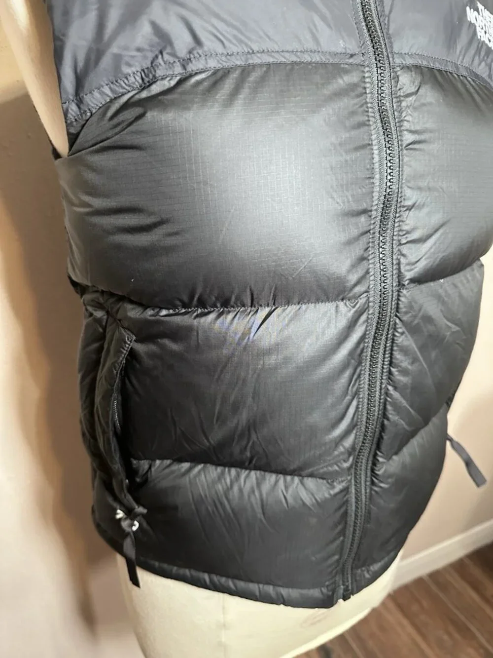 The North Face Vest Womens XS Black 700 Down Puffer Full Zip Outdoor Ski